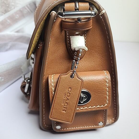 NWT Authentic Coach Western Soft Tabby - Silver/Burnished Amber - Picture 5 of 7